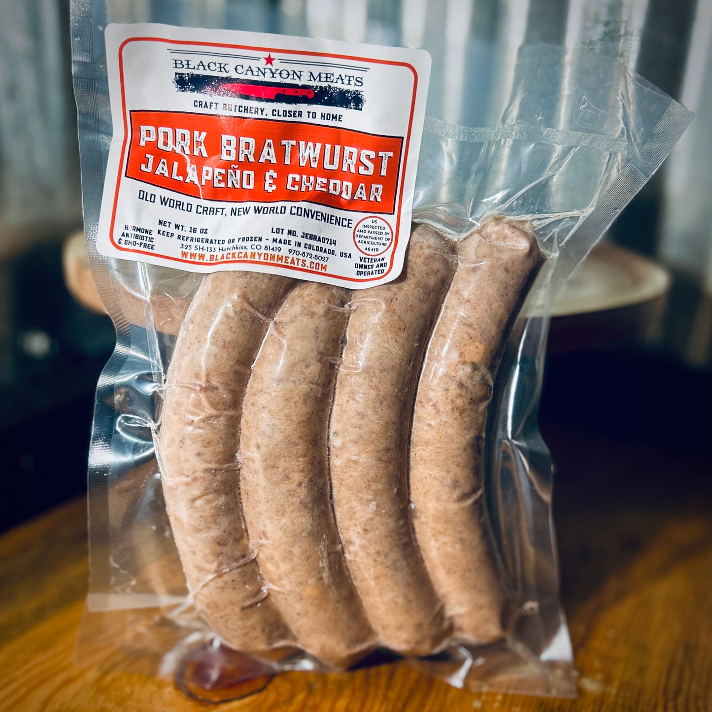 Pork Jalapeño Cheddar Bratwurst