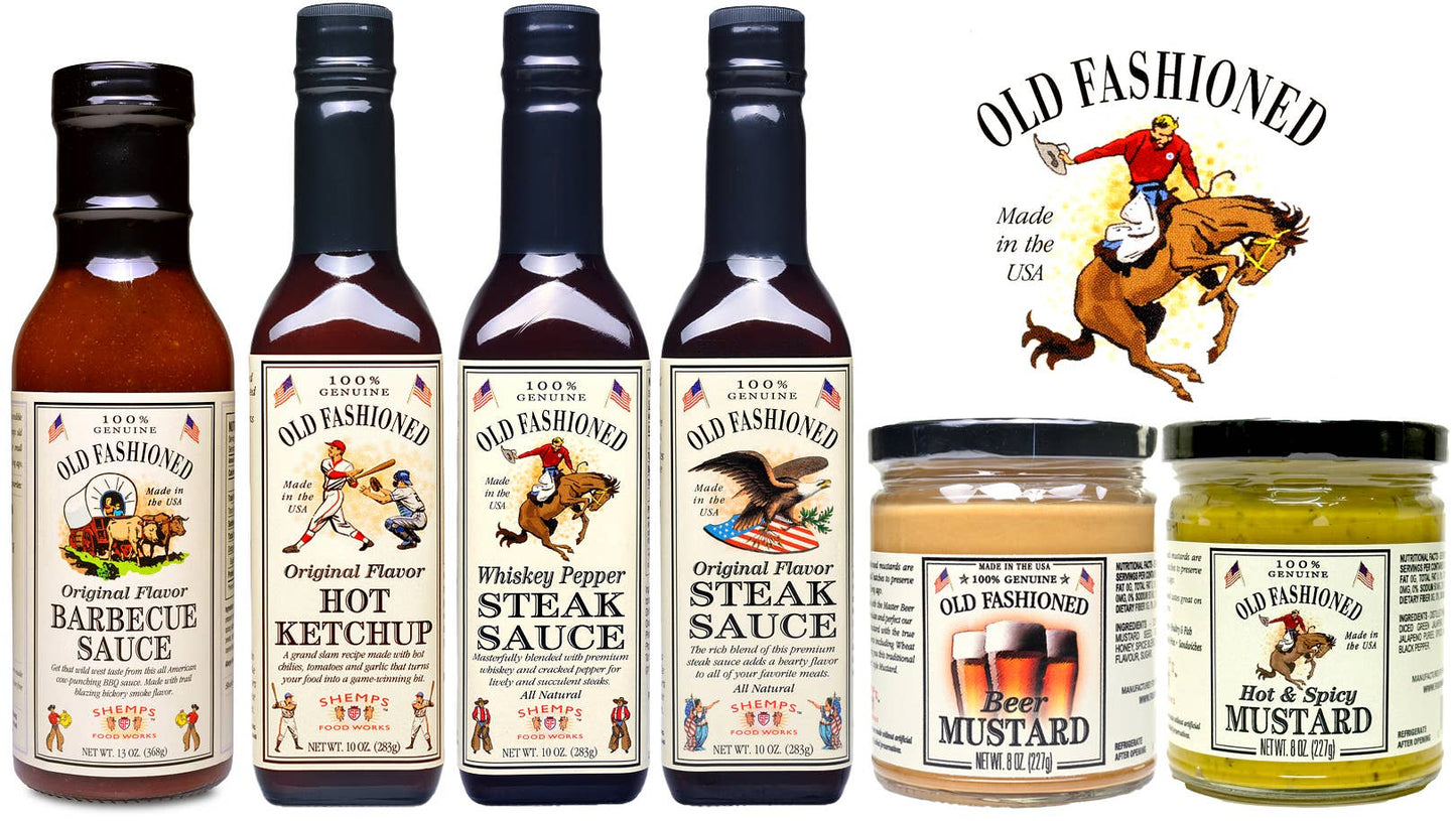 Shemps Old Fashioned Whiskey Pepper Steak Sauce - 9.5 oz