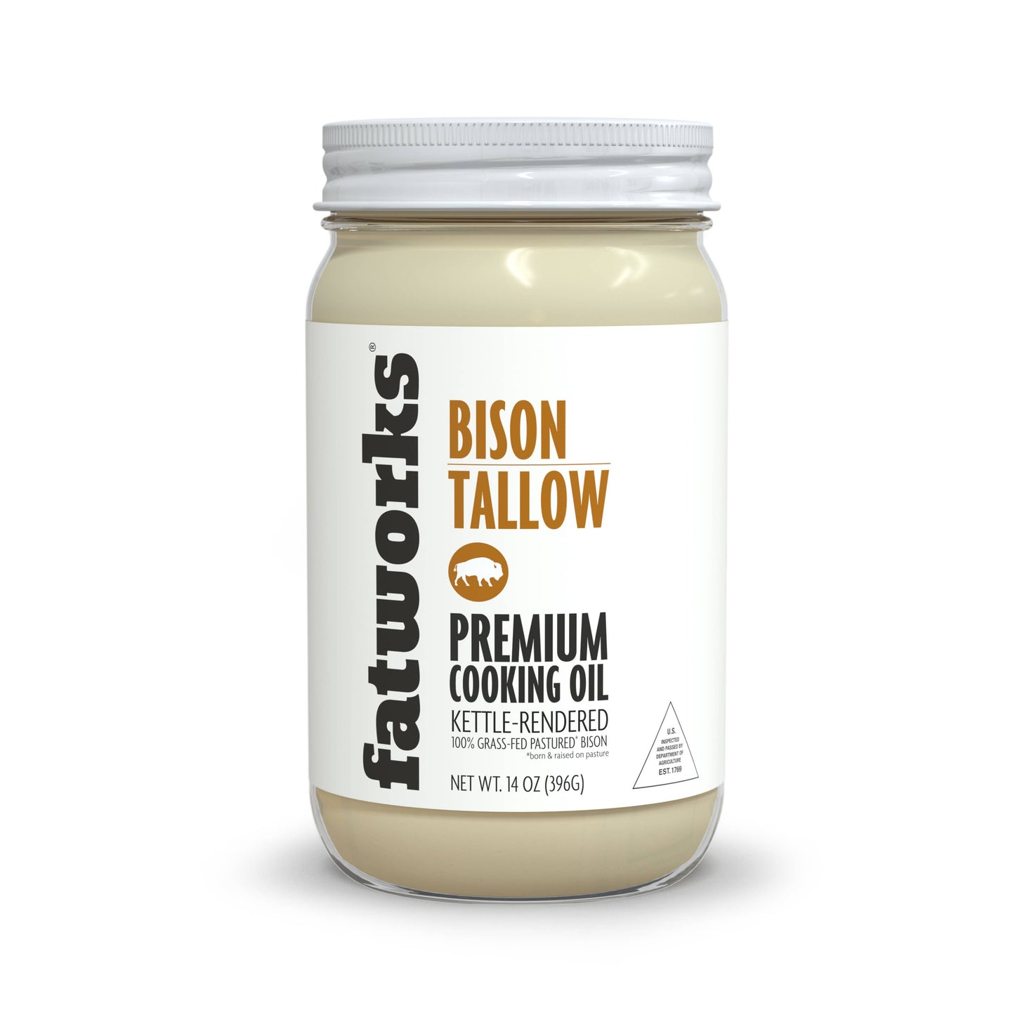 Grass Fed Bison Tallow 14 OZ