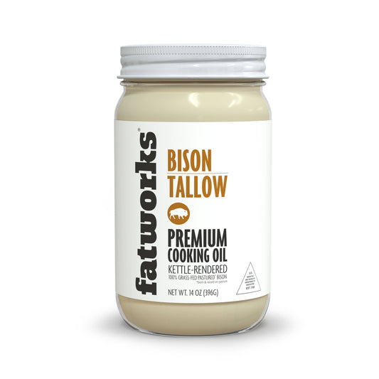 Grass Fed Bison Tallow 14 OZ