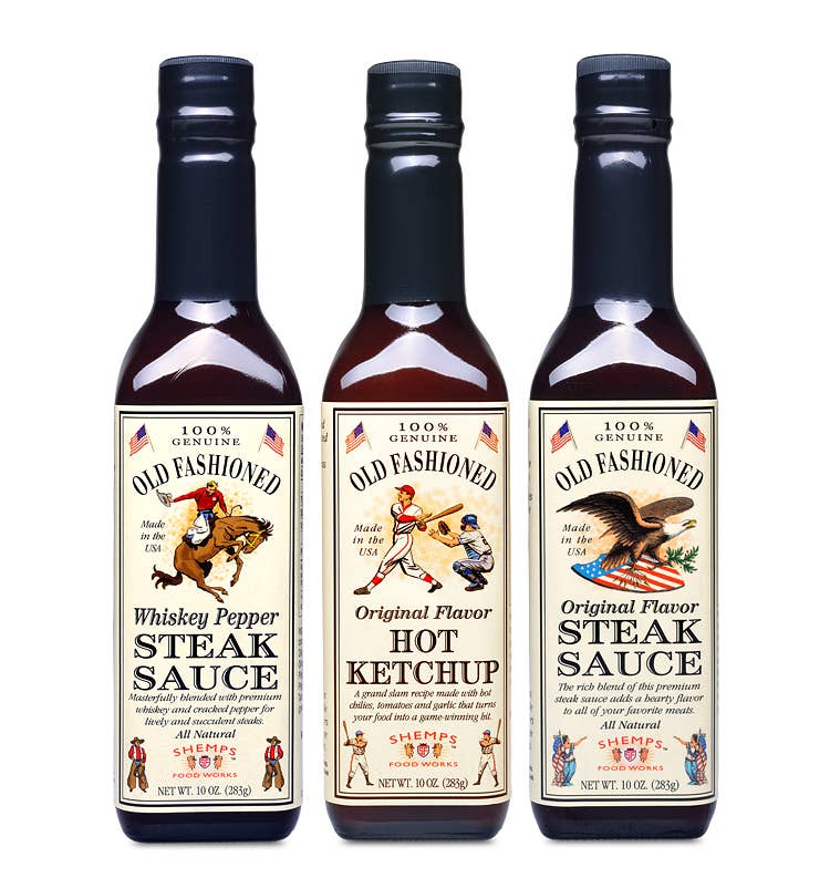 Shemps Old Fashioned Whiskey Pepper Steak Sauce - 9.5 oz