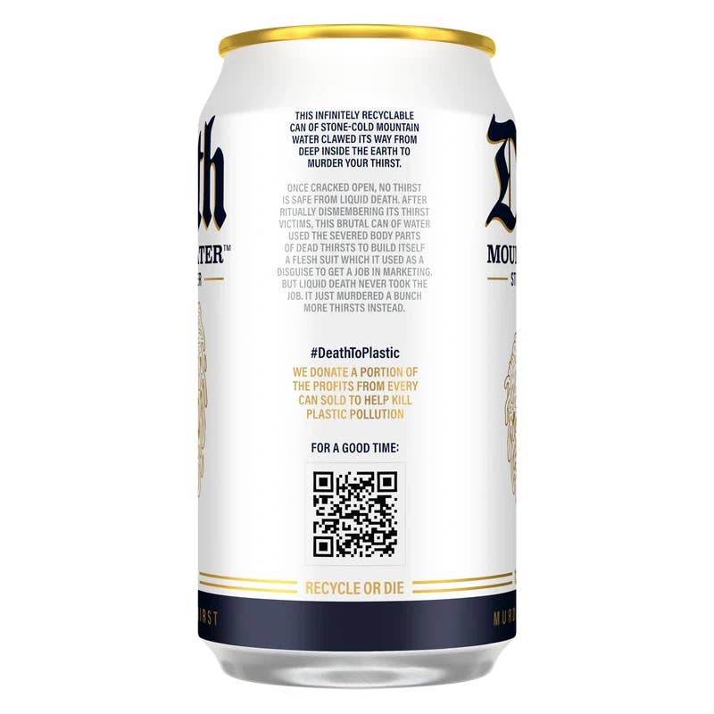 Liquid Death Mountain Still Water, 12oz Can
