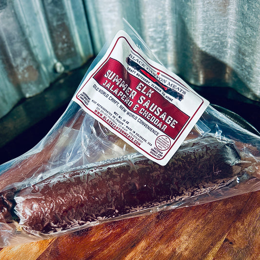 Elk Summer Sausage, Jalapeno & Cheddar