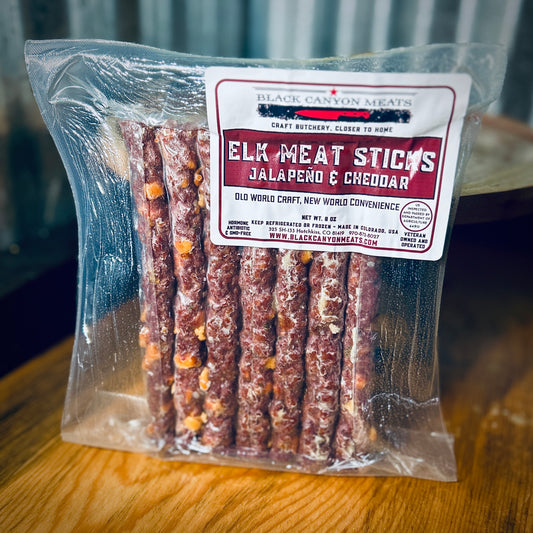 Elk Meat Sticks, Jalapeno & Cheddar