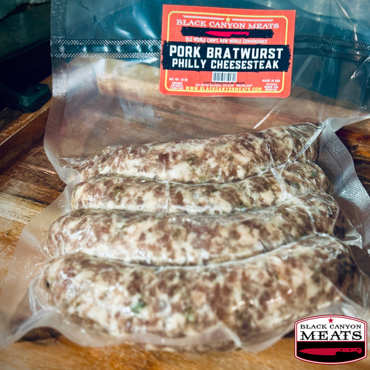 Pork Bratwurst, Philly Cheesesteak