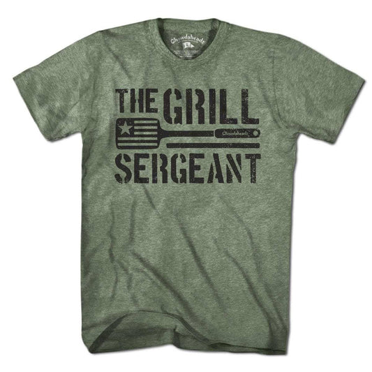 The Grill Sergeant T-Shirt: Military Green / Unisex / S